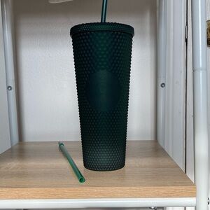 Starbucks Dark Green 24 oz Cold Beverage Tumblr